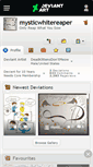 Mobile Screenshot of mysticwhitereaper.deviantart.com
