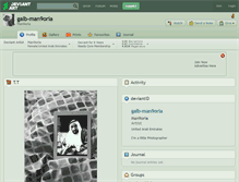 Tablet Screenshot of galb-man9oria.deviantart.com