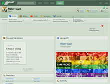 Tablet Screenshot of fraser-slack.deviantart.com