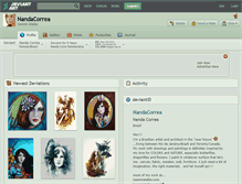 Tablet Screenshot of nandacorrea.deviantart.com