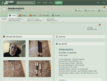 Tablet Screenshot of deadpumpkinz.deviantart.com