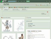 Tablet Screenshot of esca-pade.deviantart.com