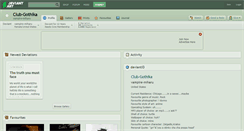 Desktop Screenshot of club-gothika.deviantart.com
