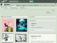 Tablet Screenshot of nekoboys.deviantart.com