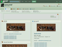 Tablet Screenshot of darkicewolf.deviantart.com