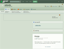Tablet Screenshot of callavaho.deviantart.com