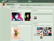 Tablet Screenshot of eyelash-art.deviantart.com