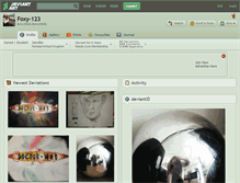 Tablet Screenshot of foxy-123.deviantart.com