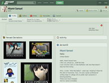 Tablet Screenshot of niomi-sensei.deviantart.com