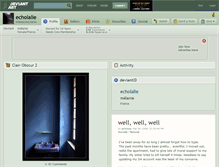 Tablet Screenshot of echolalie.deviantart.com