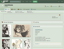 Tablet Screenshot of ladylilith666.deviantart.com