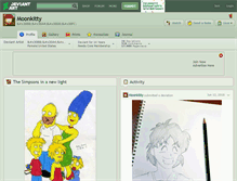 Tablet Screenshot of moonkitty.deviantart.com