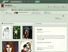 Tablet Screenshot of feindfyre.deviantart.com