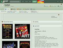 Tablet Screenshot of heathah.deviantart.com