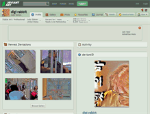 Tablet Screenshot of digi-rabbit.deviantart.com