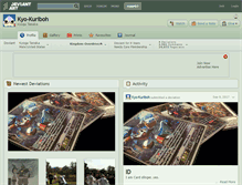 Tablet Screenshot of kyo-kuriboh.deviantart.com