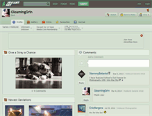 Tablet Screenshot of gleaminggrin.deviantart.com