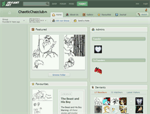 Tablet Screenshot of chaoticchazclub.deviantart.com