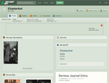 Tablet Screenshot of elizastardust.deviantart.com