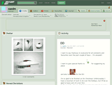 Tablet Screenshot of caedm.deviantart.com