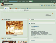 Tablet Screenshot of enticingpassion.deviantart.com