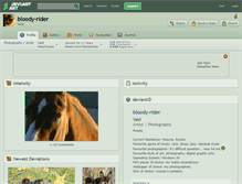 Tablet Screenshot of bloody-rider.deviantart.com