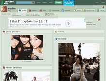 Tablet Screenshot of annline.deviantart.com