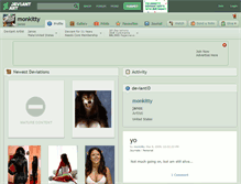 Tablet Screenshot of monkitty.deviantart.com
