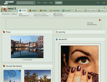 Tablet Screenshot of nezy13.deviantart.com
