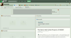 Desktop Screenshot of manicmob.deviantart.com