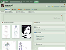 Tablet Screenshot of karanseraph.deviantart.com