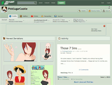 Tablet Screenshot of pinksugarcookie.deviantart.com