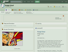 Tablet Screenshot of kongo-unsui.deviantart.com