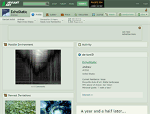 Tablet Screenshot of echostatic.deviantart.com