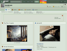 Tablet Screenshot of henderson.deviantart.com