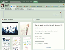 Tablet Screenshot of koujit.deviantart.com