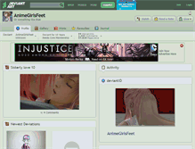 Tablet Screenshot of animegirlsfeet.deviantart.com