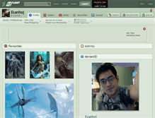 Tablet Screenshot of ecanhoj.deviantart.com