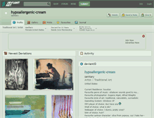 Tablet Screenshot of hypoallergenic-cream.deviantart.com
