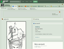 Tablet Screenshot of ambrey.deviantart.com