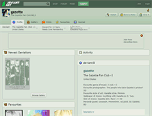 Tablet Screenshot of gazette.deviantart.com