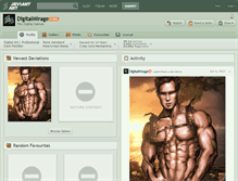Tablet Screenshot of digitalmirage.deviantart.com