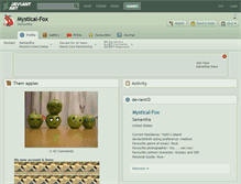 Tablet Screenshot of mystical-fox.deviantart.com