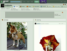 Tablet Screenshot of luzdeluna.deviantart.com