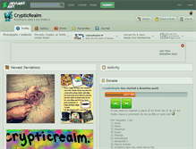 Tablet Screenshot of crypticrealm.deviantart.com