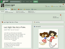 Tablet Screenshot of crimson-regret.deviantart.com