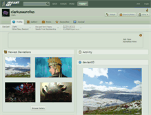 Tablet Screenshot of clarkusaurelius.deviantart.com
