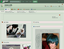Tablet Screenshot of melon-milk.deviantart.com
