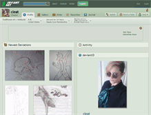 Tablet Screenshot of cleat.deviantart.com