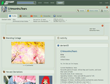 Tablet Screenshot of crimsoninutears.deviantart.com